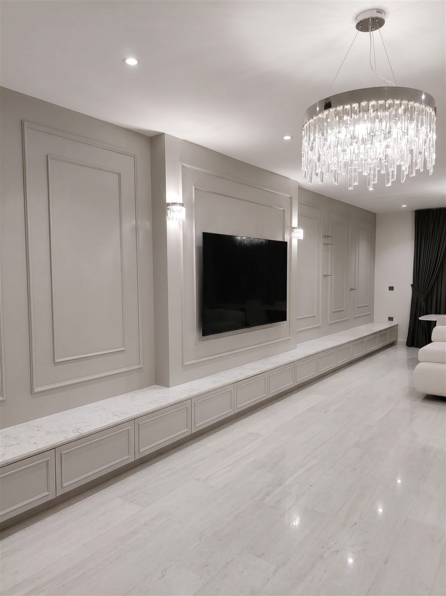 Lüks Işıklı Giyinme Odası Gardırop Sistemleri Antalya